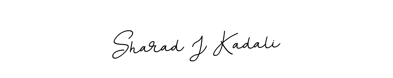 This is the best signature style for the Sharad J Kadali name. Also you like these signature font (BallpointsItalic-DORy9). Mix name signature. Sharad J Kadali signature style 11 images and pictures png