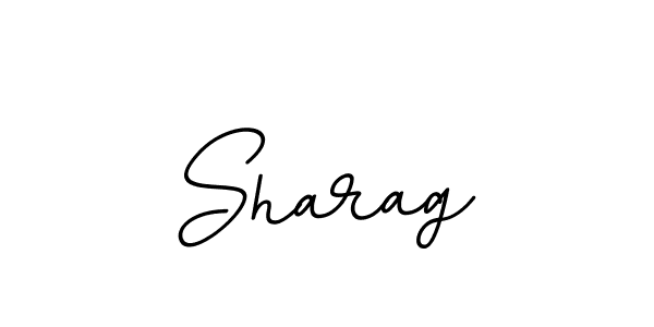 How to make Sharag name signature. Use BallpointsItalic-DORy9 style for creating short signs online. This is the latest handwritten sign. Sharag signature style 11 images and pictures png