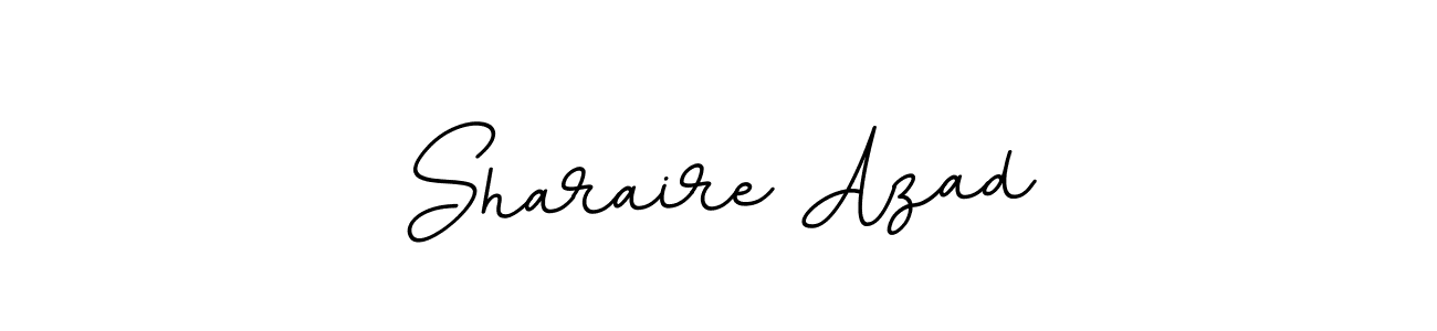 Design your own signature with our free online signature maker. With this signature software, you can create a handwritten (BallpointsItalic-DORy9) signature for name Sharaire Azad. Sharaire Azad signature style 11 images and pictures png