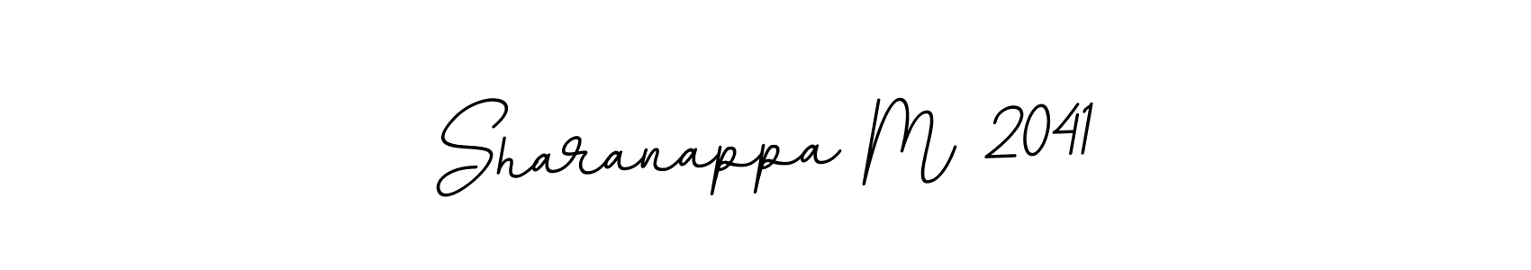 How to make Sharanappa M 2041 name signature. Use BallpointsItalic-DORy9 style for creating short signs online. This is the latest handwritten sign. Sharanappa M 2041 signature style 11 images and pictures png