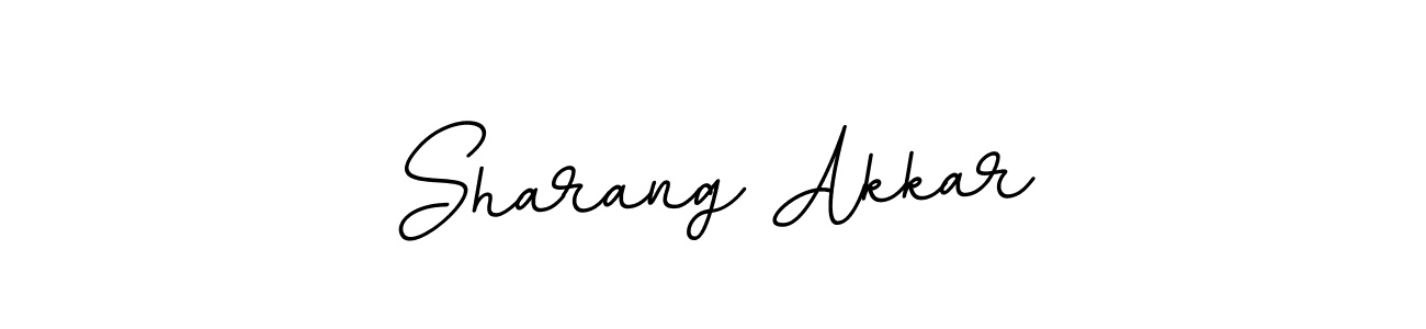 How to make Sharang Akkar name signature. Use BallpointsItalic-DORy9 style for creating short signs online. This is the latest handwritten sign. Sharang Akkar signature style 11 images and pictures png