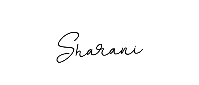 Design your own signature with our free online signature maker. With this signature software, you can create a handwritten (BallpointsItalic-DORy9) signature for name Sharani. Sharani signature style 11 images and pictures png