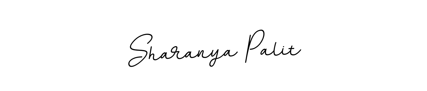 Design your own signature with our free online signature maker. With this signature software, you can create a handwritten (BallpointsItalic-DORy9) signature for name Sharanya Palit. Sharanya Palit signature style 11 images and pictures png
