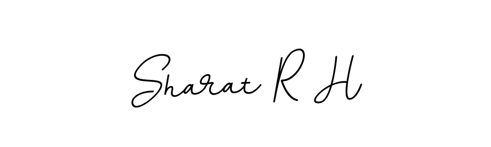 Use a signature maker to create a handwritten signature online. With this signature software, you can design (BallpointsItalic-DORy9) your own signature for name Sharat R H. Sharat R H signature style 11 images and pictures png