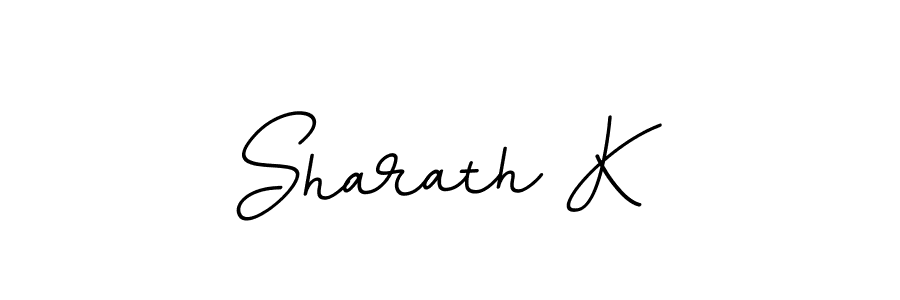 Create a beautiful signature design for name Sharath K. With this signature (BallpointsItalic-DORy9) fonts, you can make a handwritten signature for free. Sharath K signature style 11 images and pictures png