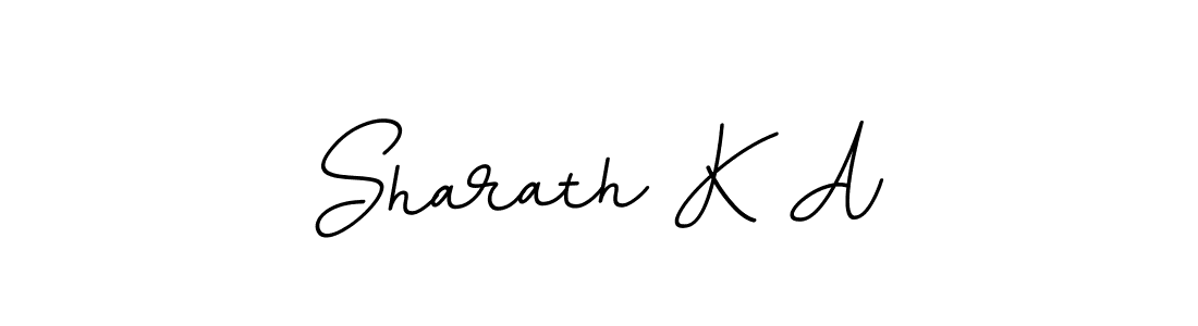 Make a beautiful signature design for name Sharath K A. With this signature (BallpointsItalic-DORy9) style, you can create a handwritten signature for free. Sharath K A signature style 11 images and pictures png