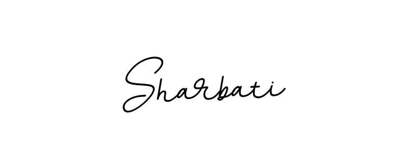 The best way (BallpointsItalic-DORy9) to make a short signature is to pick only two or three words in your name. The name Sharbati include a total of six letters. For converting this name. Sharbati signature style 11 images and pictures png