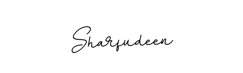Design your own signature with our free online signature maker. With this signature software, you can create a handwritten (BallpointsItalic-DORy9) signature for name Sharfudeen. Sharfudeen signature style 11 images and pictures png