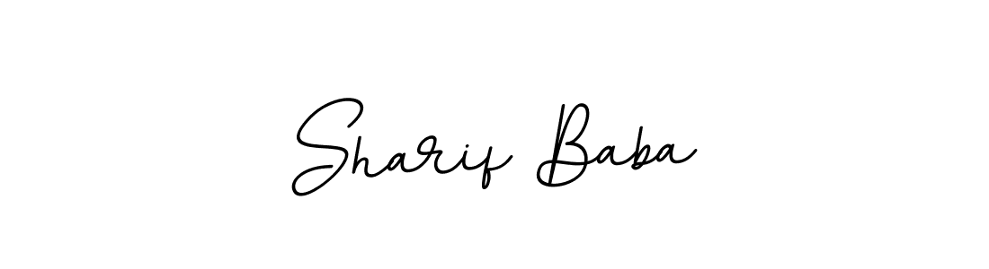 Design your own signature with our free online signature maker. With this signature software, you can create a handwritten (BallpointsItalic-DORy9) signature for name Sharif Baba. Sharif Baba signature style 11 images and pictures png