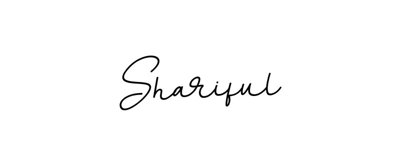 Use a signature maker to create a handwritten signature online. With this signature software, you can design (BallpointsItalic-DORy9) your own signature for name Shariful. Shariful signature style 11 images and pictures png