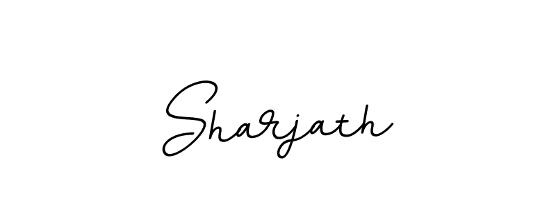 Design your own signature with our free online signature maker. With this signature software, you can create a handwritten (BallpointsItalic-DORy9) signature for name Sharjath. Sharjath signature style 11 images and pictures png