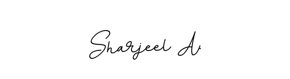 Also You can easily find your signature by using the search form. We will create Sharjeel A. name handwritten signature images for you free of cost using BallpointsItalic-DORy9 sign style. Sharjeel A. signature style 11 images and pictures png