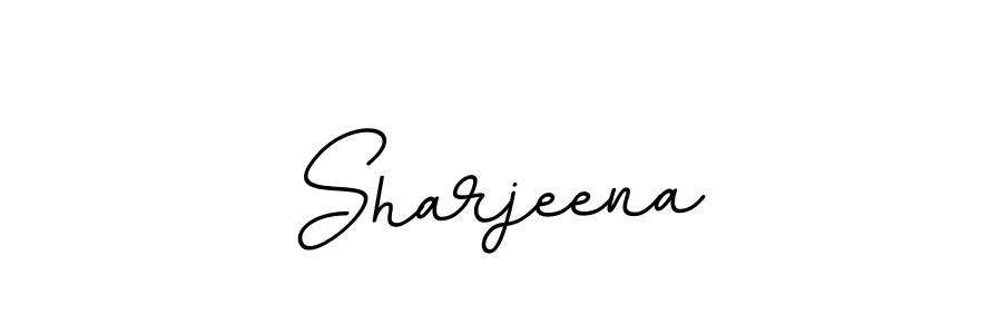 Also we have Sharjeena name is the best signature style. Create professional handwritten signature collection using BallpointsItalic-DORy9 autograph style. Sharjeena signature style 11 images and pictures png