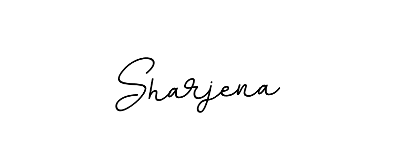 You should practise on your own different ways (BallpointsItalic-DORy9) to write your name (Sharjena) in signature. don't let someone else do it for you. Sharjena signature style 11 images and pictures png
