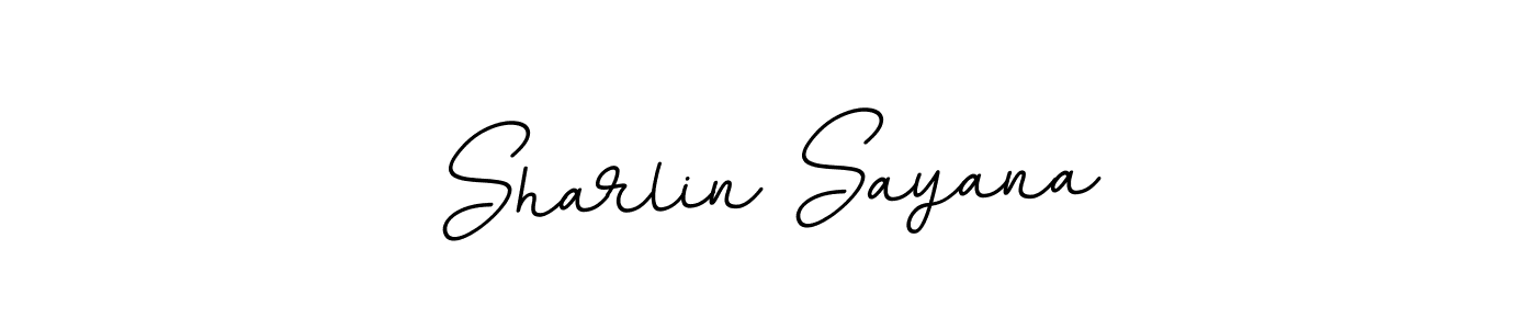 Sharlin Sayana stylish signature style. Best Handwritten Sign (BallpointsItalic-DORy9) for my name. Handwritten Signature Collection Ideas for my name Sharlin Sayana. Sharlin Sayana signature style 11 images and pictures png