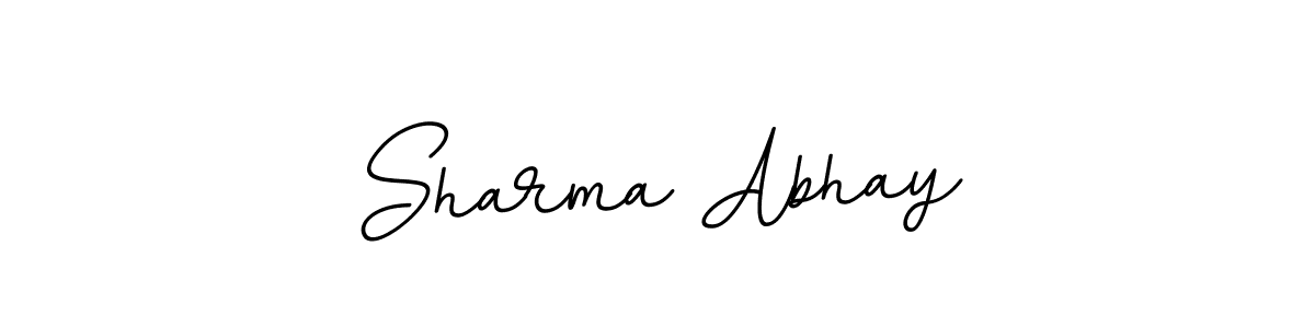 How to make Sharma Abhay name signature. Use BallpointsItalic-DORy9 style for creating short signs online. This is the latest handwritten sign. Sharma Abhay signature style 11 images and pictures png