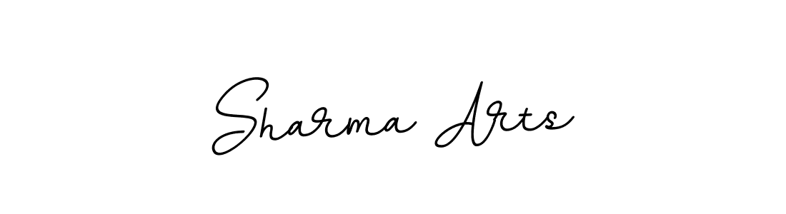 Create a beautiful signature design for name Sharma Arts. With this signature (BallpointsItalic-DORy9) fonts, you can make a handwritten signature for free. Sharma Arts signature style 11 images and pictures png