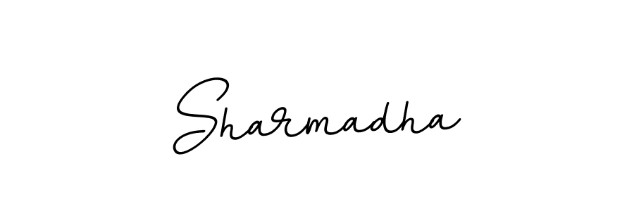 Create a beautiful signature design for name Sharmadha. With this signature (BallpointsItalic-DORy9) fonts, you can make a handwritten signature for free. Sharmadha signature style 11 images and pictures png
