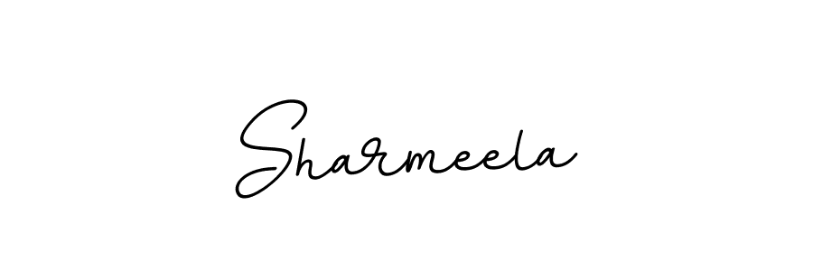 if you are searching for the best signature style for your name Sharmeela. so please give up your signature search. here we have designed multiple signature styles  using BallpointsItalic-DORy9. Sharmeela signature style 11 images and pictures png