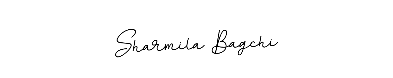 Use a signature maker to create a handwritten signature online. With this signature software, you can design (BallpointsItalic-DORy9) your own signature for name Sharmila Bagchi. Sharmila Bagchi signature style 11 images and pictures png