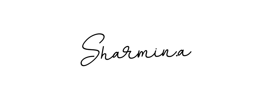 Make a beautiful signature design for name Sharmin.a. With this signature (BallpointsItalic-DORy9) style, you can create a handwritten signature for free. Sharmin.a signature style 11 images and pictures png