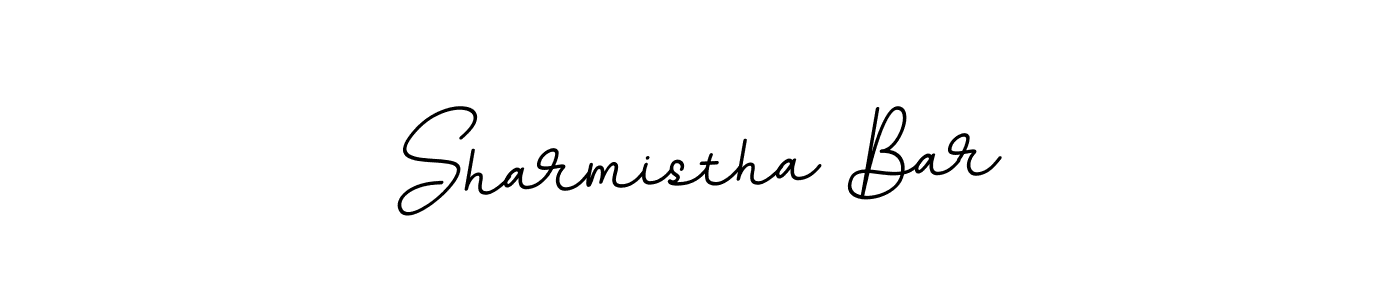 if you are searching for the best signature style for your name Sharmistha Bar. so please give up your signature search. here we have designed multiple signature styles  using BallpointsItalic-DORy9. Sharmistha Bar signature style 11 images and pictures png