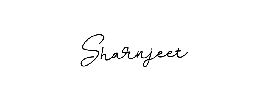 How to make Sharnjeet name signature. Use BallpointsItalic-DORy9 style for creating short signs online. This is the latest handwritten sign. Sharnjeet signature style 11 images and pictures png