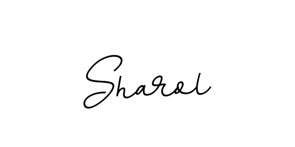 You should practise on your own different ways (BallpointsItalic-DORy9) to write your name (Sharol) in signature. don't let someone else do it for you. Sharol signature style 11 images and pictures png