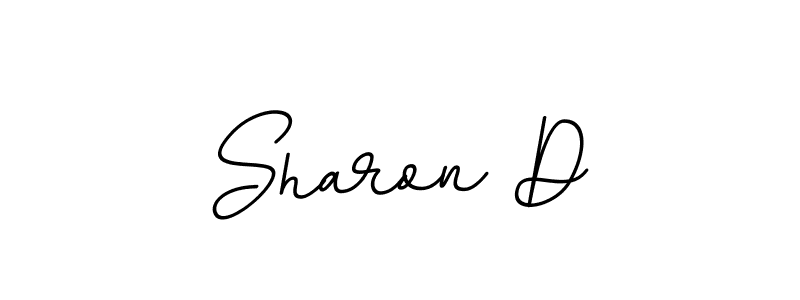 Make a beautiful signature design for name Sharon D. With this signature (BallpointsItalic-DORy9) style, you can create a handwritten signature for free. Sharon D signature style 11 images and pictures png
