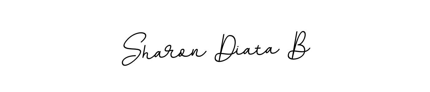 Create a beautiful signature design for name Sharon Diata B. With this signature (BallpointsItalic-DORy9) fonts, you can make a handwritten signature for free. Sharon Diata B signature style 11 images and pictures png