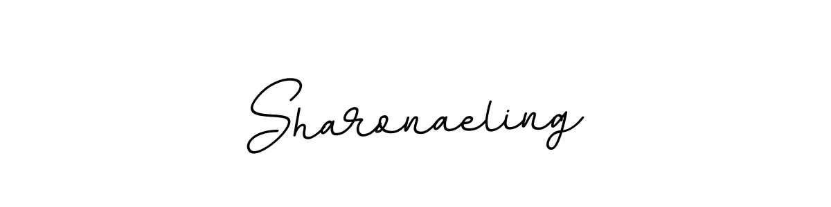 How to make Sharonaeling name signature. Use BallpointsItalic-DORy9 style for creating short signs online. This is the latest handwritten sign. Sharonaeling signature style 11 images and pictures png