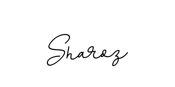 Use a signature maker to create a handwritten signature online. With this signature software, you can design (BallpointsItalic-DORy9) your own signature for name Sharoz. Sharoz signature style 11 images and pictures png