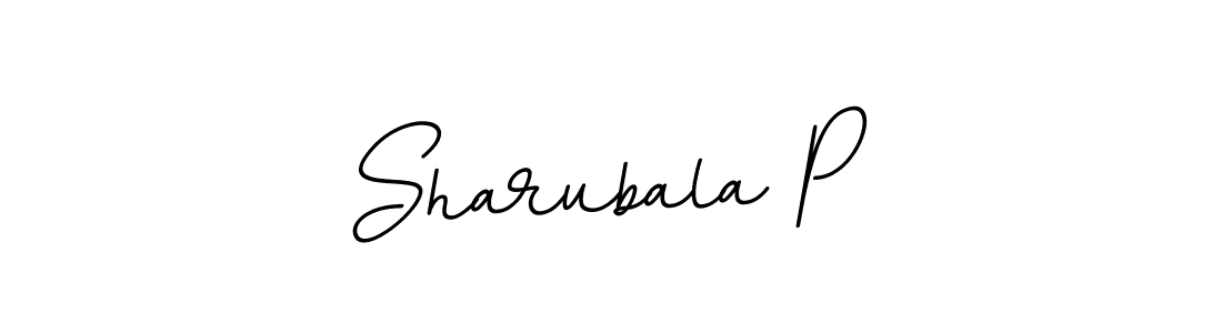 Sharubala P stylish signature style. Best Handwritten Sign (BallpointsItalic-DORy9) for my name. Handwritten Signature Collection Ideas for my name Sharubala P. Sharubala P signature style 11 images and pictures png