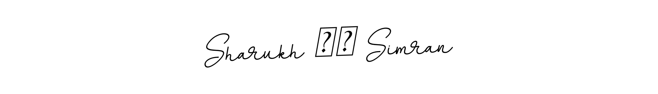 It looks lik you need a new signature style for name Sharukh ❤️ Simran. Design unique handwritten (BallpointsItalic-DORy9) signature with our free signature maker in just a few clicks. Sharukh ❤️ Simran signature style 11 images and pictures png