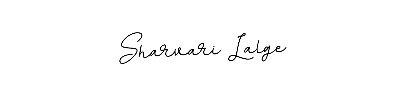 How to make Sharvari Lalge name signature. Use BallpointsItalic-DORy9 style for creating short signs online. This is the latest handwritten sign. Sharvari Lalge signature style 11 images and pictures png