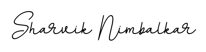 Personalize your online presence with Sharvik Nimbalkar signature rendered in elegant BallpointsItalic-DORy9 font. Great for website footers and blogs. Sharvik Nimbalkar signature style 11 images and pictures png