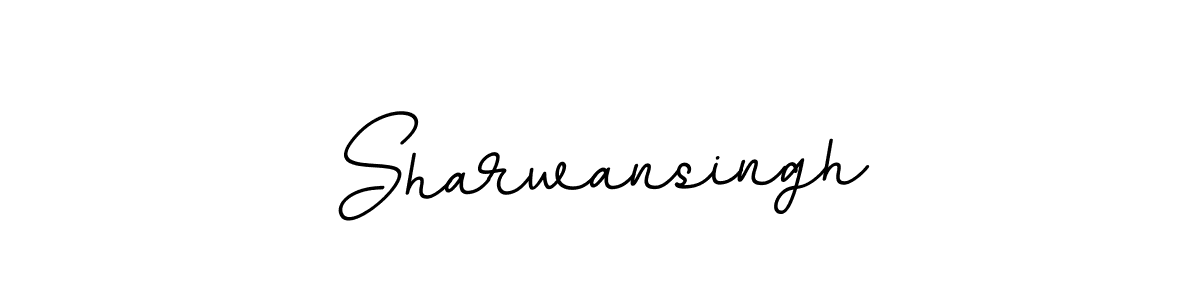 How to make Sharwansingh name signature. Use BallpointsItalic-DORy9 style for creating short signs online. This is the latest handwritten sign. Sharwansingh signature style 11 images and pictures png