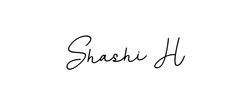 Make a beautiful signature design for name Shashi H. With this signature (BallpointsItalic-DORy9) style, you can create a handwritten signature for free. Shashi H signature style 11 images and pictures png