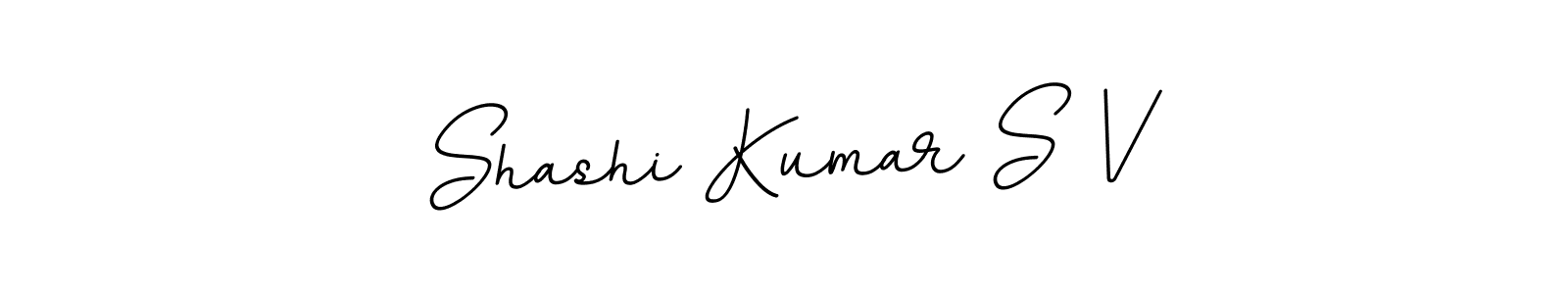 Shashi Kumar S V stylish signature style. Best Handwritten Sign (BallpointsItalic-DORy9) for my name. Handwritten Signature Collection Ideas for my name Shashi Kumar S V. Shashi Kumar S V signature style 11 images and pictures png