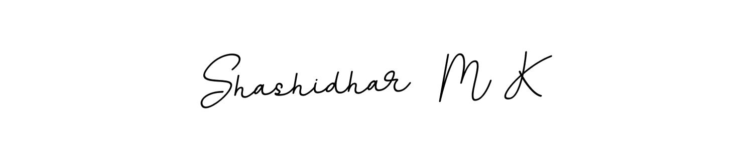 Design your own signature with our free online signature maker. With this signature software, you can create a handwritten (BallpointsItalic-DORy9) signature for name Shashidhar  M K. Shashidhar  M K signature style 11 images and pictures png