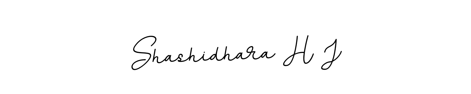 How to make Shashidhara H J name signature. Use BallpointsItalic-DORy9 style for creating short signs online. This is the latest handwritten sign. Shashidhara H J signature style 11 images and pictures png