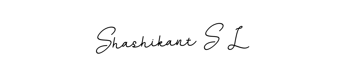 Create a beautiful signature design for name Shashikant S L. With this signature (BallpointsItalic-DORy9) fonts, you can make a handwritten signature for free. Shashikant S L signature style 11 images and pictures png