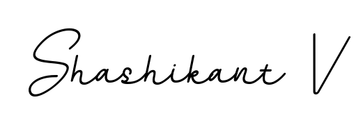 Express your personality with a custom Shashikant V signature crafted with BallpointsItalic-DORy9 typography. Free transparent PNG download available. Shashikant V signature style 11 images and pictures png