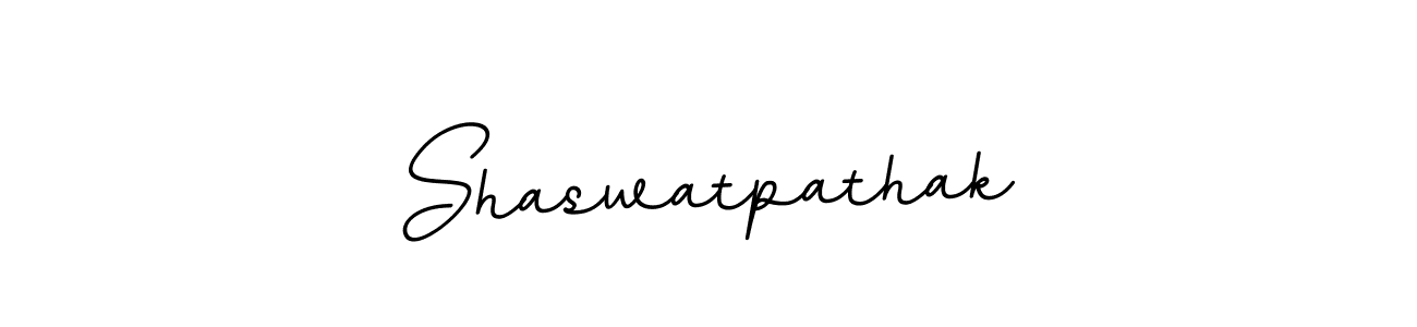 Use a signature maker to create a handwritten signature online. With this signature software, you can design (BallpointsItalic-DORy9) your own signature for name Shaswatpathak. Shaswatpathak signature style 11 images and pictures png