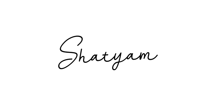 Make a beautiful signature design for name Shatyam. With this signature (BallpointsItalic-DORy9) style, you can create a handwritten signature for free. Shatyam signature style 11 images and pictures png