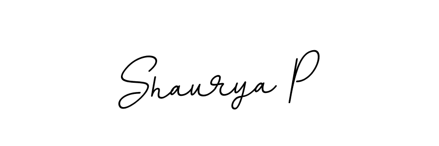 You should practise on your own different ways (BallpointsItalic-DORy9) to write your name (Shaurya P) in signature. don't let someone else do it for you. Shaurya P signature style 11 images and pictures png