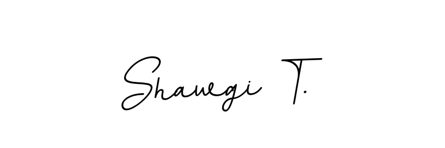 Use a signature maker to create a handwritten signature online. With this signature software, you can design (BallpointsItalic-DORy9) your own signature for name Shawgi T.. Shawgi T. signature style 11 images and pictures png