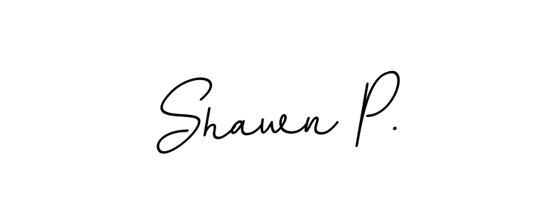 Make a beautiful signature design for name Shawn P.. With this signature (BallpointsItalic-DORy9) style, you can create a handwritten signature for free. Shawn P. signature style 11 images and pictures png