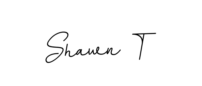 Create a beautiful signature design for name Shawn T. With this signature (BallpointsItalic-DORy9) fonts, you can make a handwritten signature for free. Shawn T signature style 11 images and pictures png