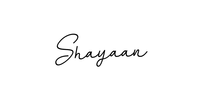 Use a signature maker to create a handwritten signature online. With this signature software, you can design (BallpointsItalic-DORy9) your own signature for name Shayaan. Shayaan signature style 11 images and pictures png